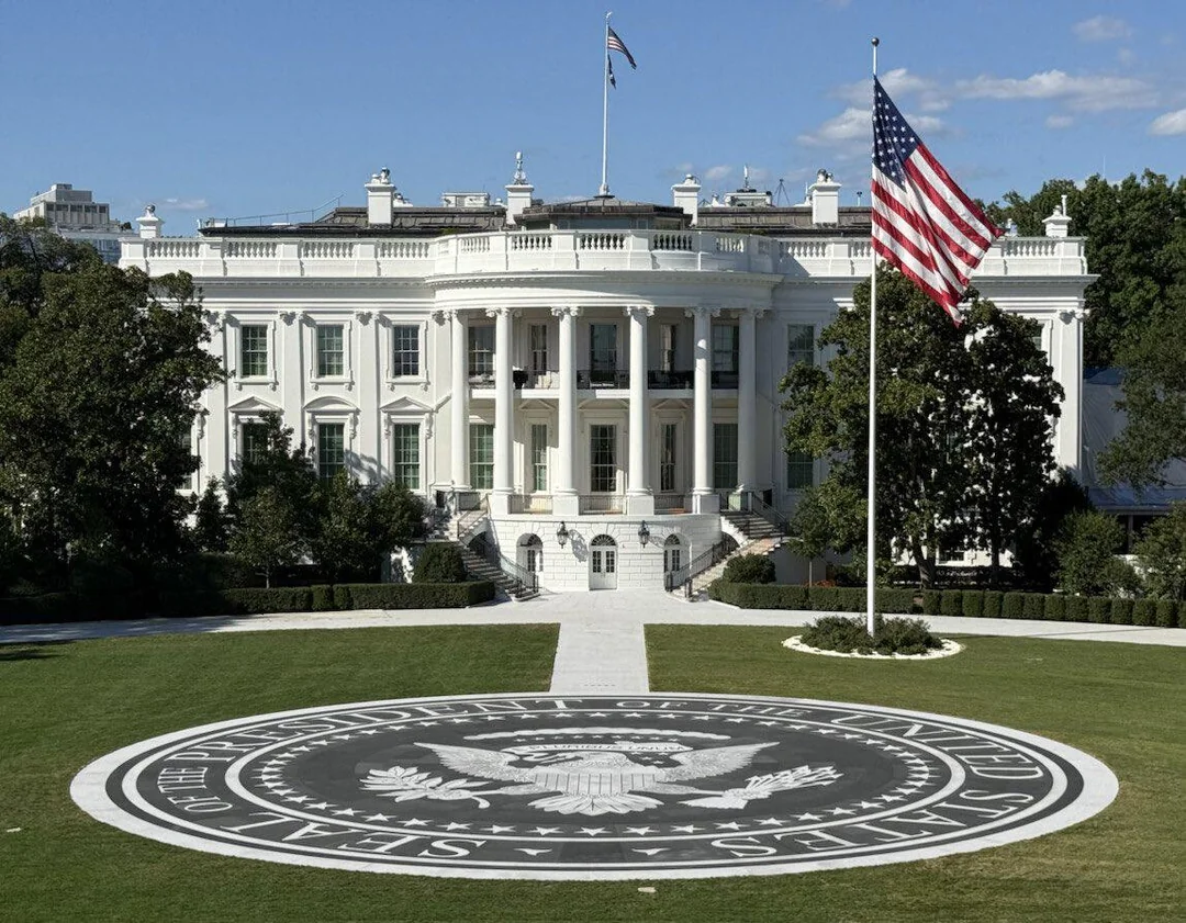 White House Helipad Trump Opens New Granite Pad